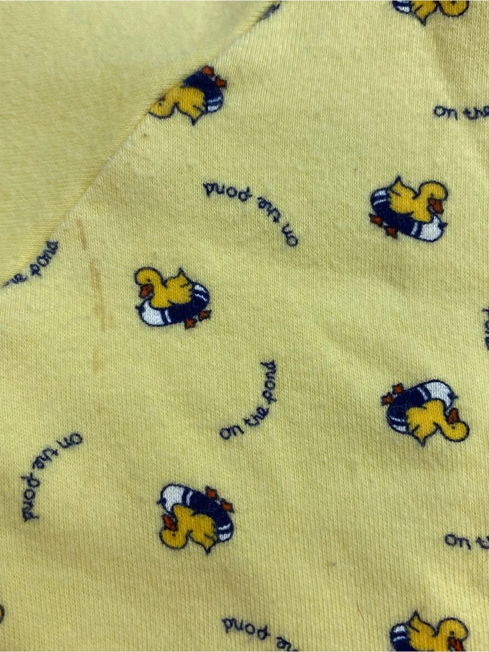 Gymboree Vintage On The Pond Yellow Duck Romper 3-6M Unisex